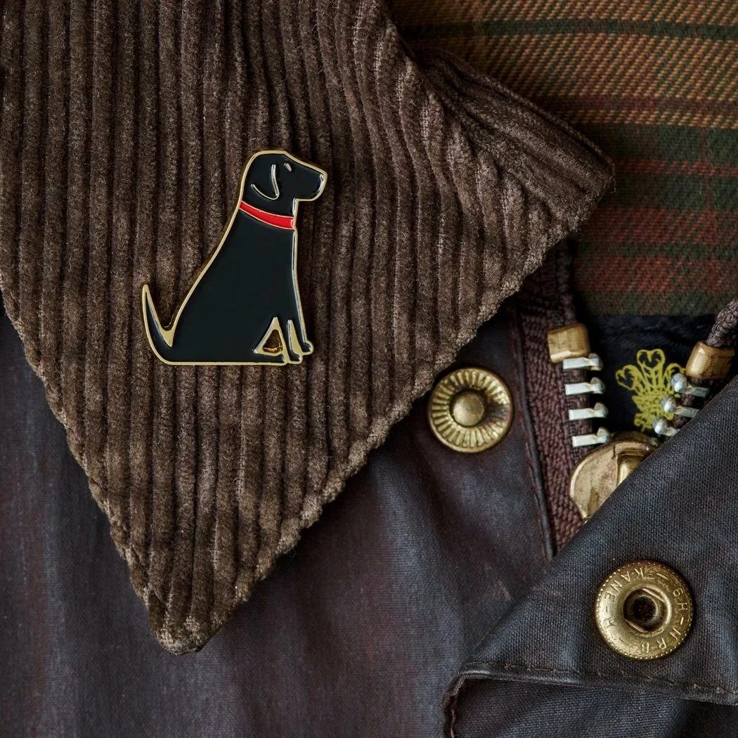 Black Labrador Brooch