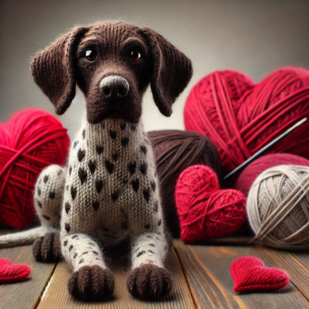 German Pointer Valentine Card