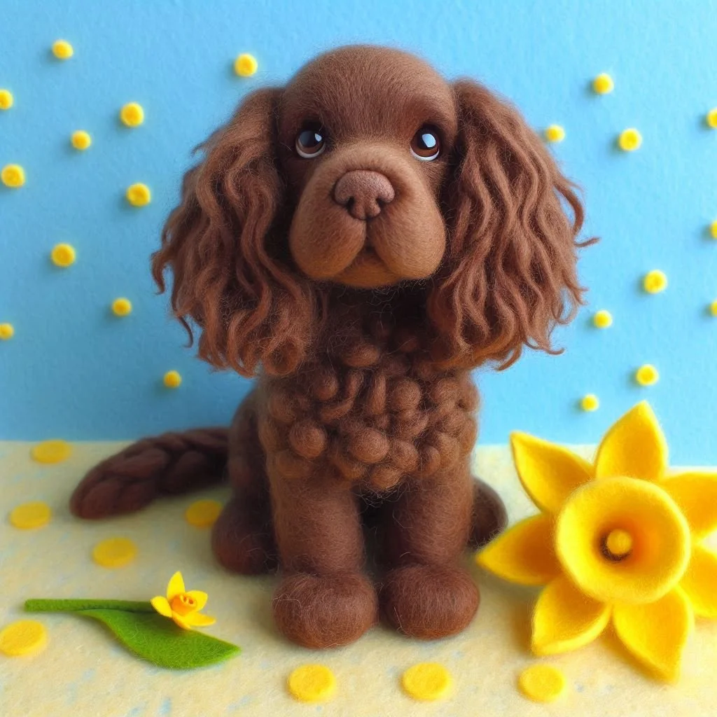 Brown Cocker Spaniel Birthday Card