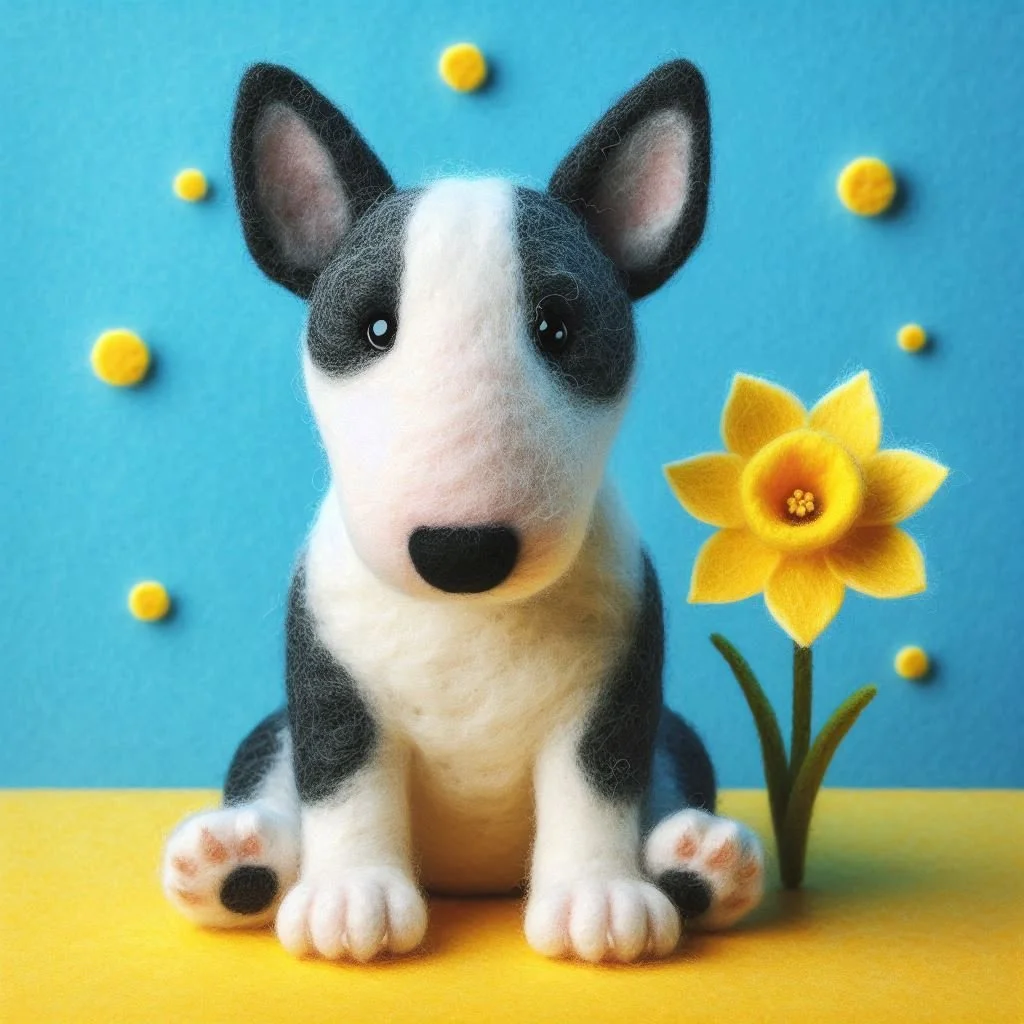 English Bull Terrier Birthday Card