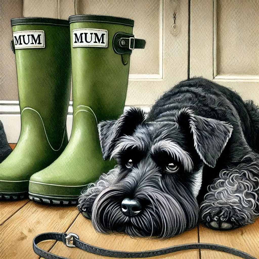 Black Schnauzer Mothers Day Card