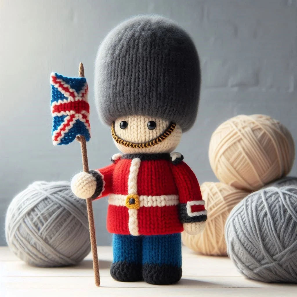 Knitted Soldier Greeting Card