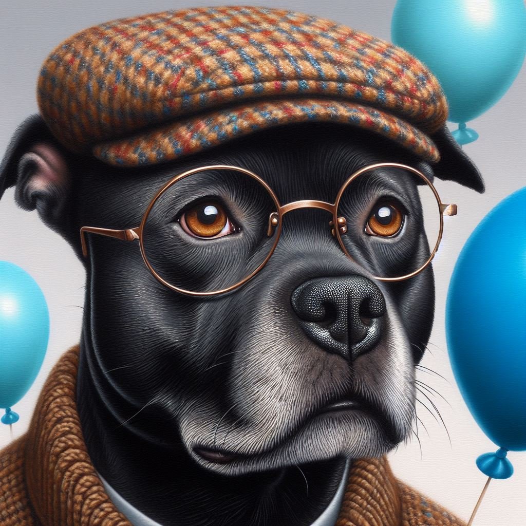 Staffie Fathers Day Card