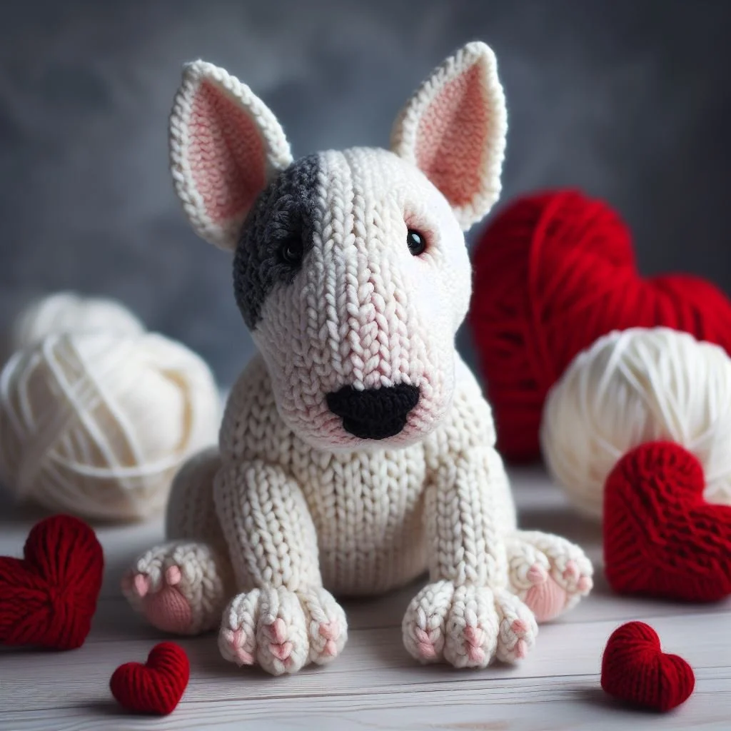 Bull Terrier Valentines Card