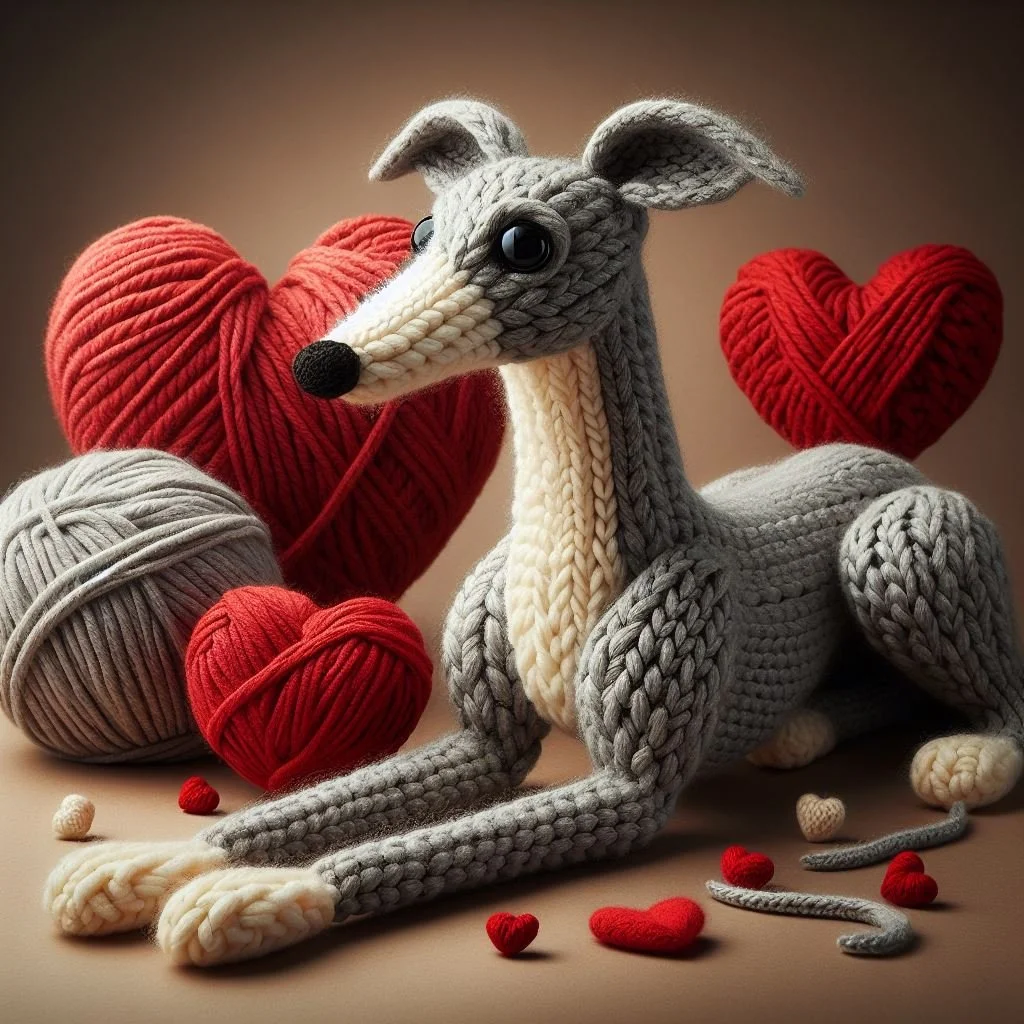 Whippet Valentine Card