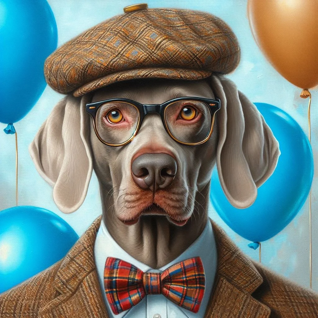 Weimaraner Fathers Day Card
