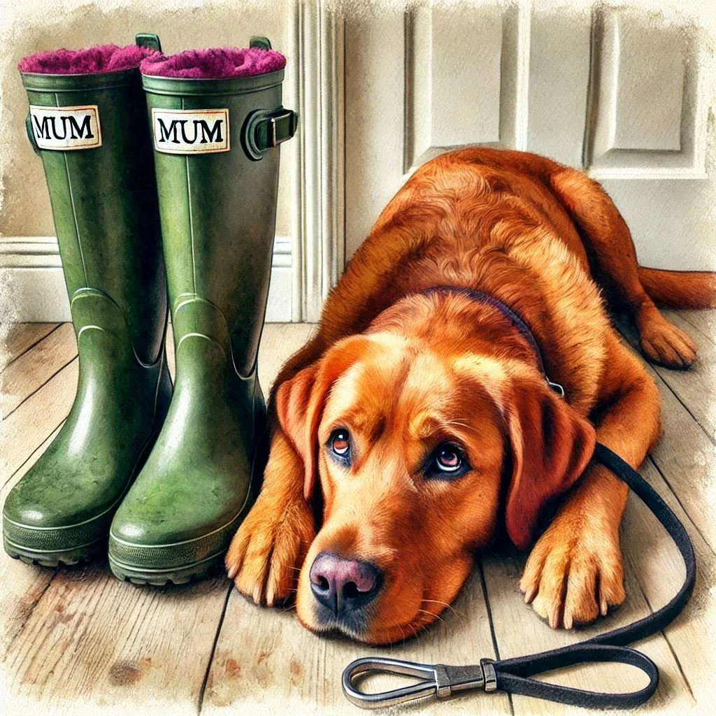 Fox Red Lab Mothers Day Card