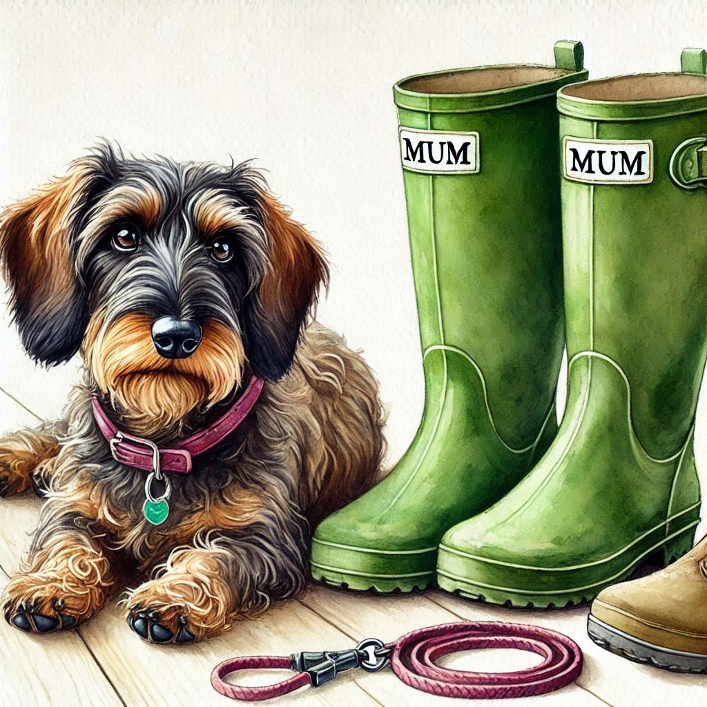 Dachshund Mothers Day Card