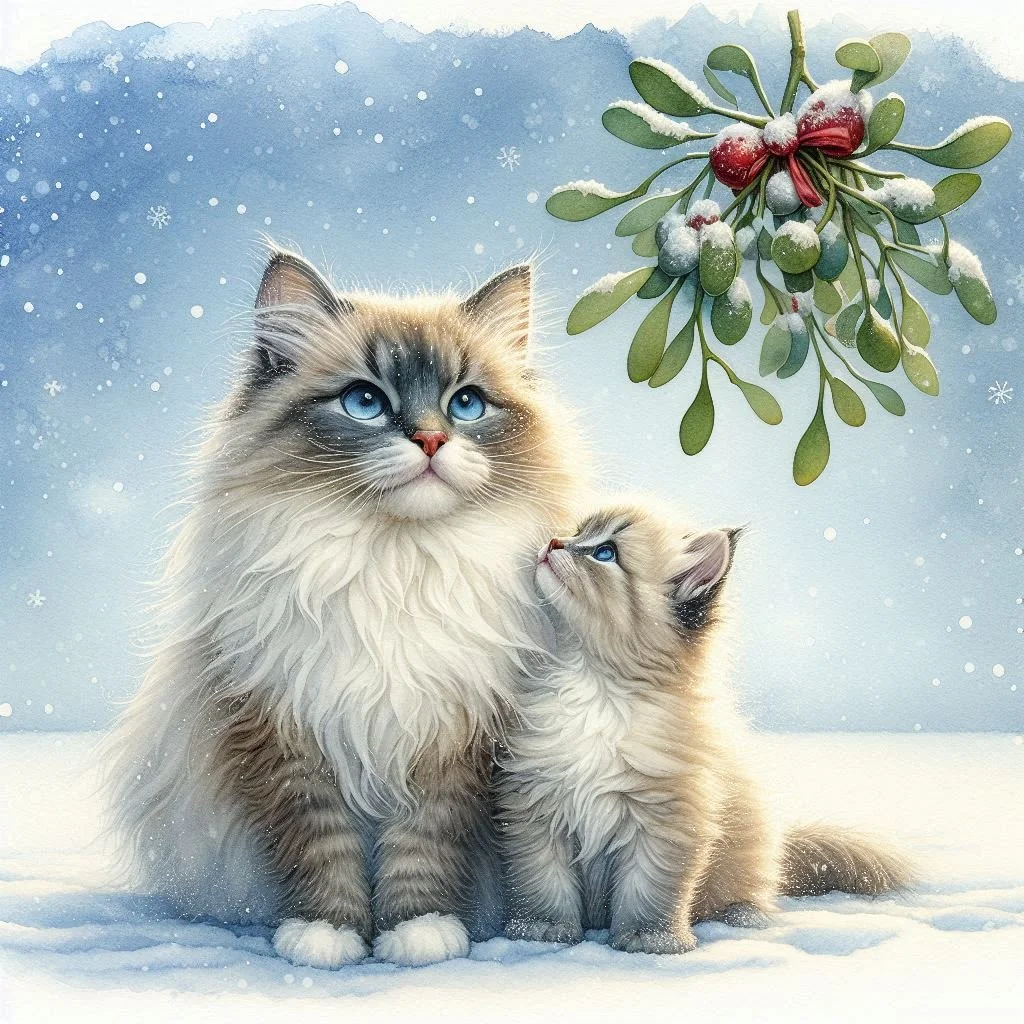 Ragdoll Christmas Card