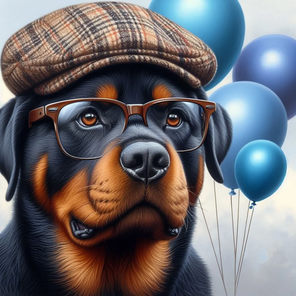 Rottie fathers day card