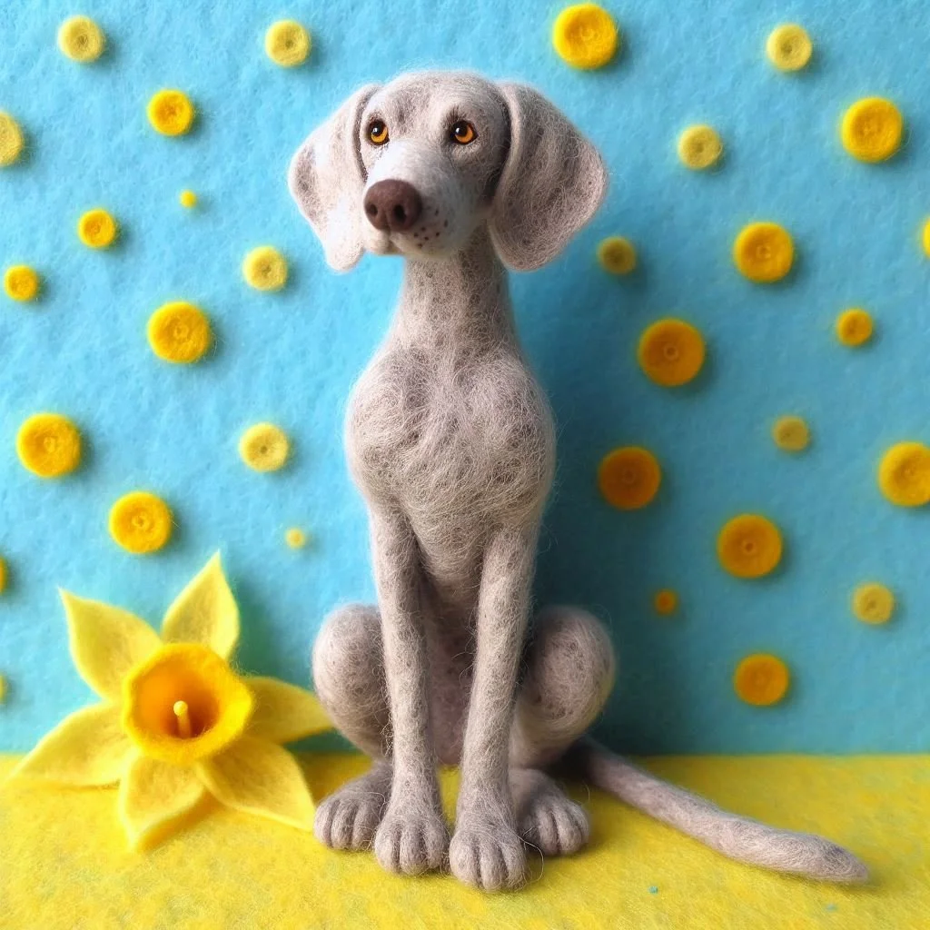 Weimaraner Birthday Card