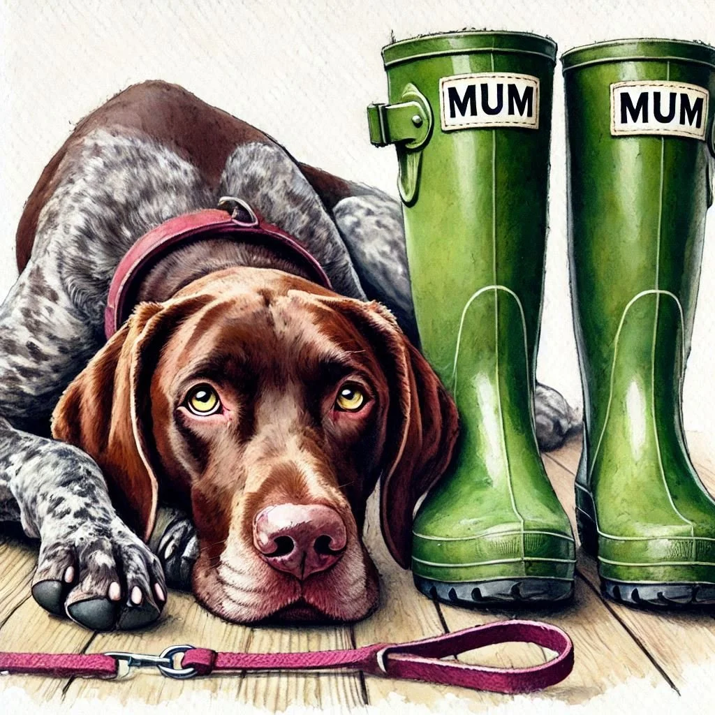 German Pointer Mothers Day Card