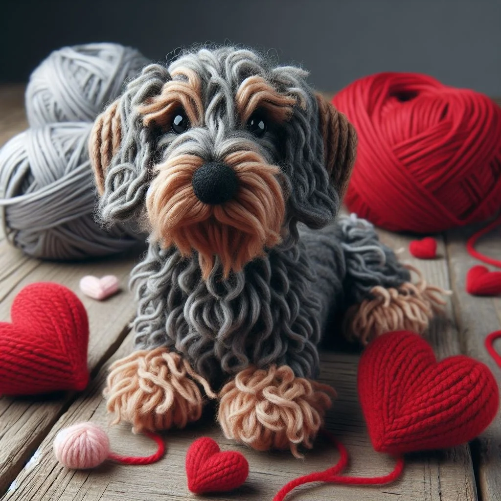 Wire Haired Dachshund Valentines Card