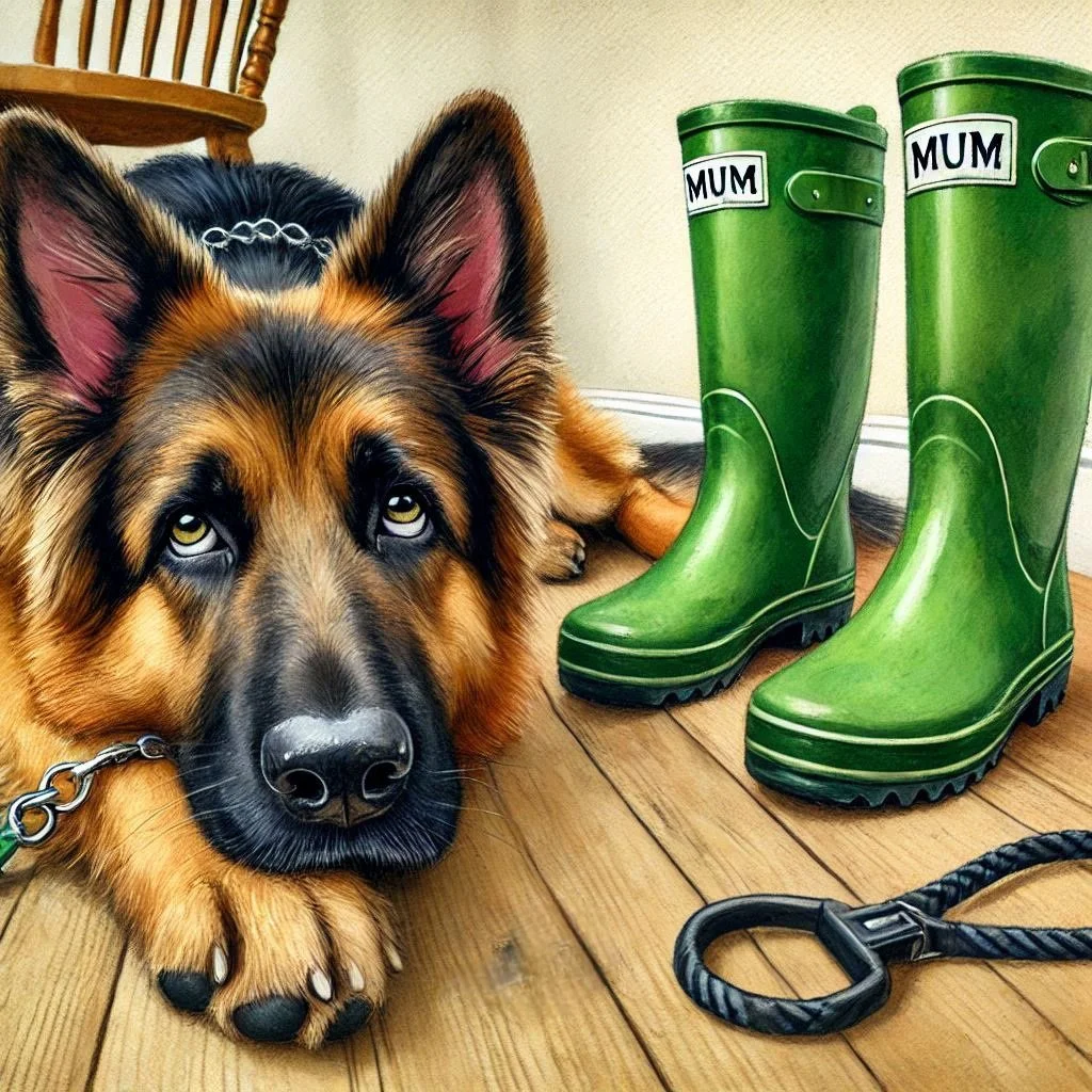 German Shepherd Mothers Day Card