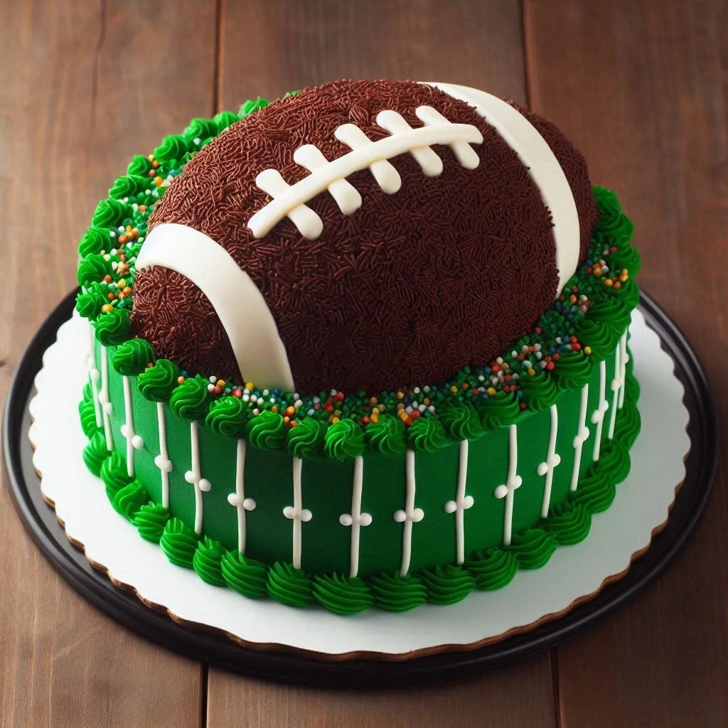 Rugby Ball BIrthday Cake