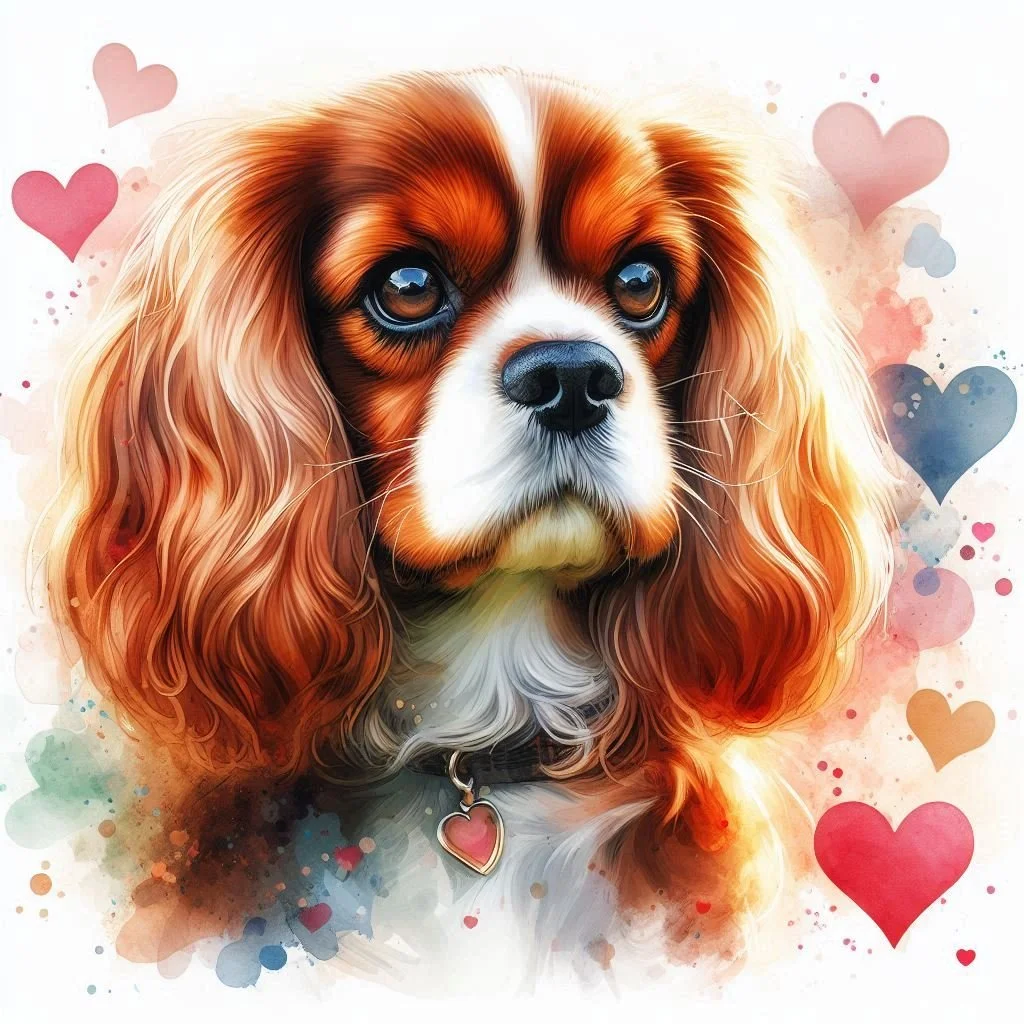 Blenheim Cavalier Valentine Card