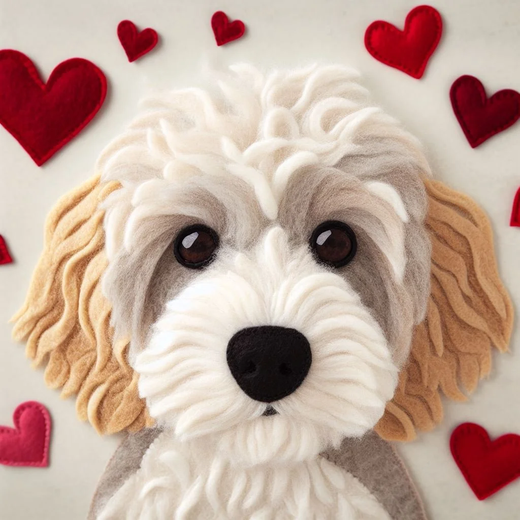 Cockapoo Valentine Card