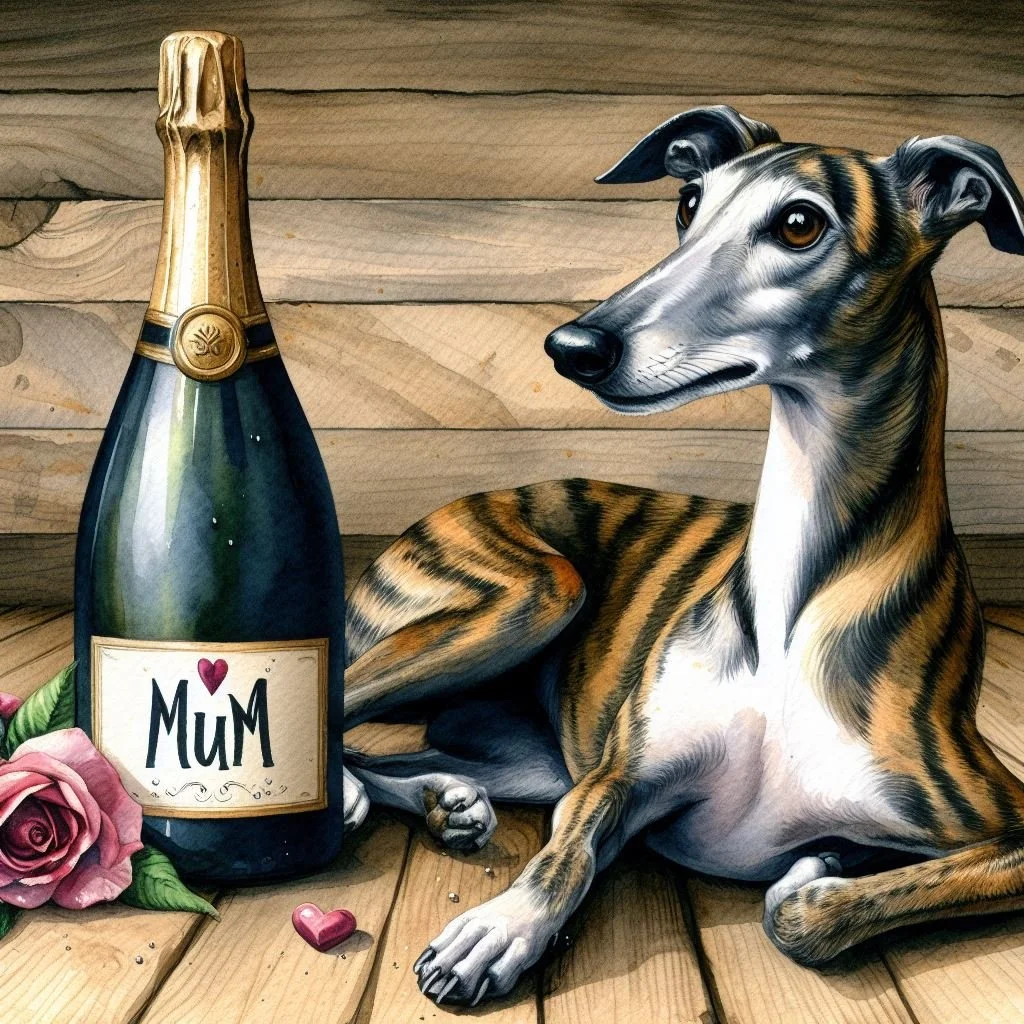 Greyhound Mothers Day Card
