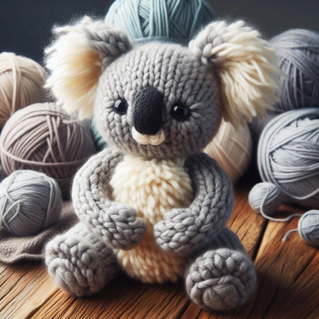 Knitted Koala Greeting Card