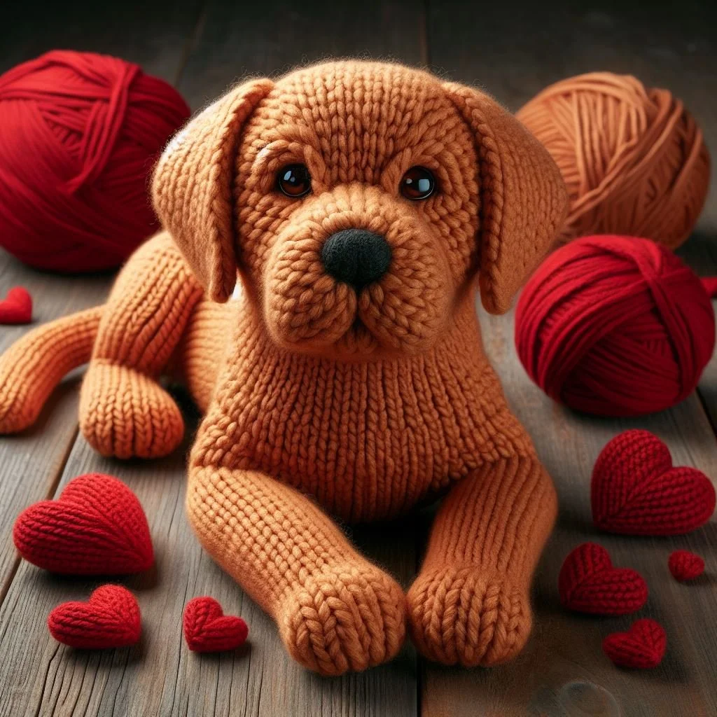 Fox Red Lab Valentine Card