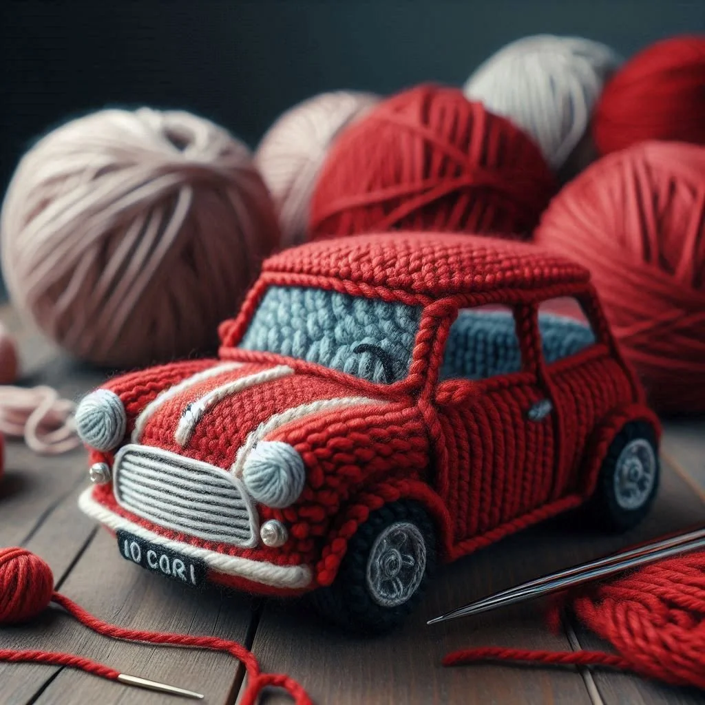 Knitted Mini Birthday Card