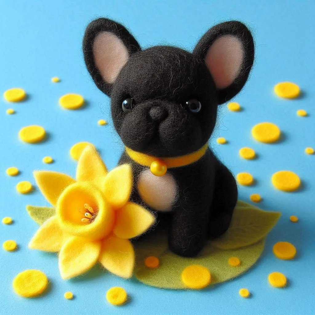 Black Frenchie Birthday Card