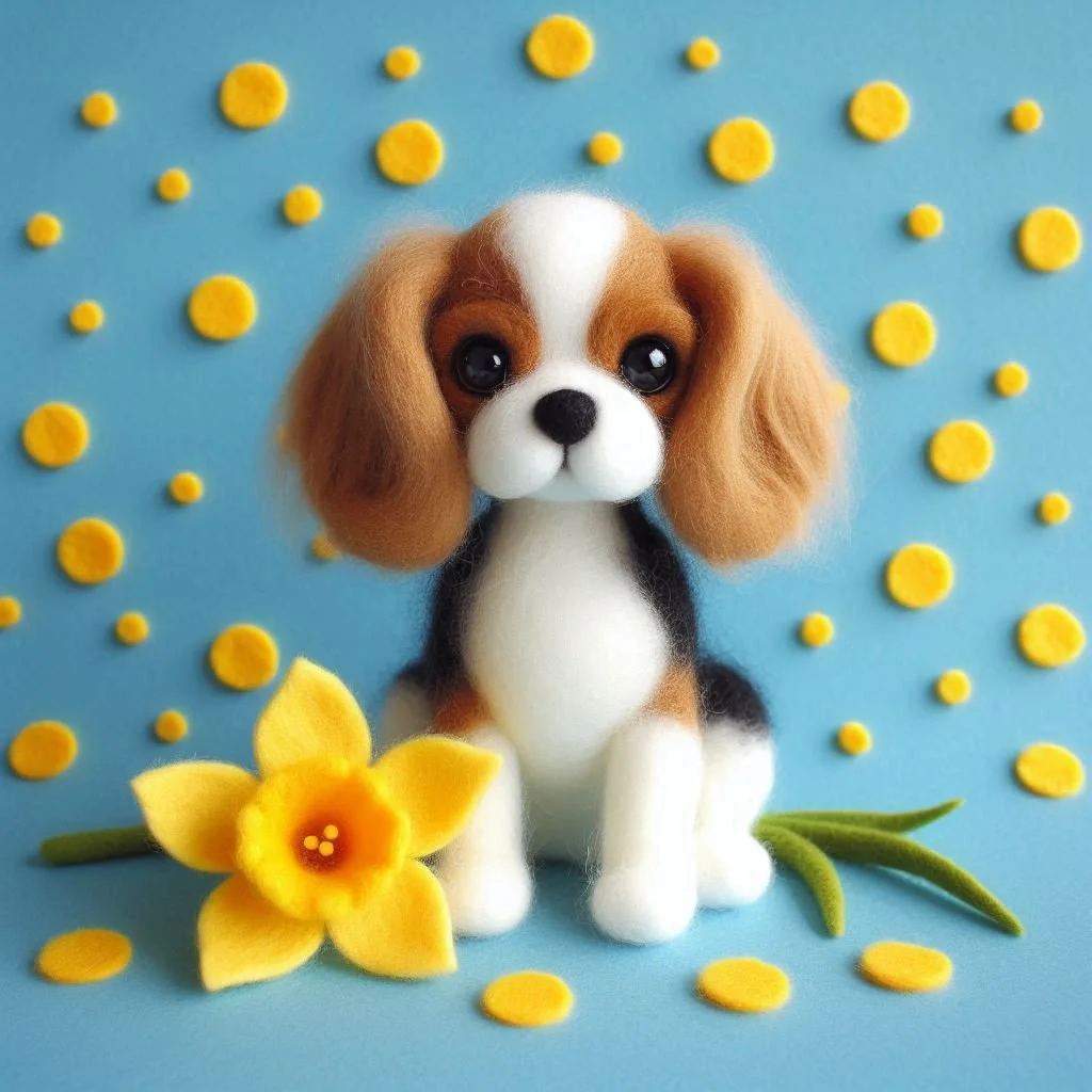 Blenheim Cavalier Birthday Card