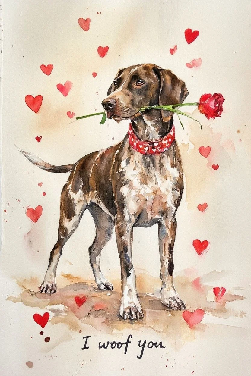 Large Pointer Valentine Card