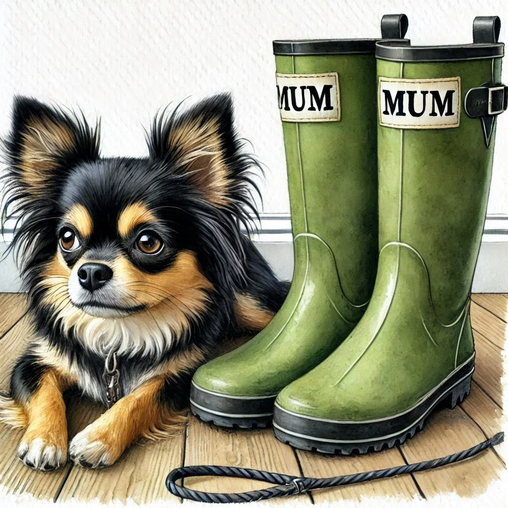 Black Chihuahua Mothers Day Card