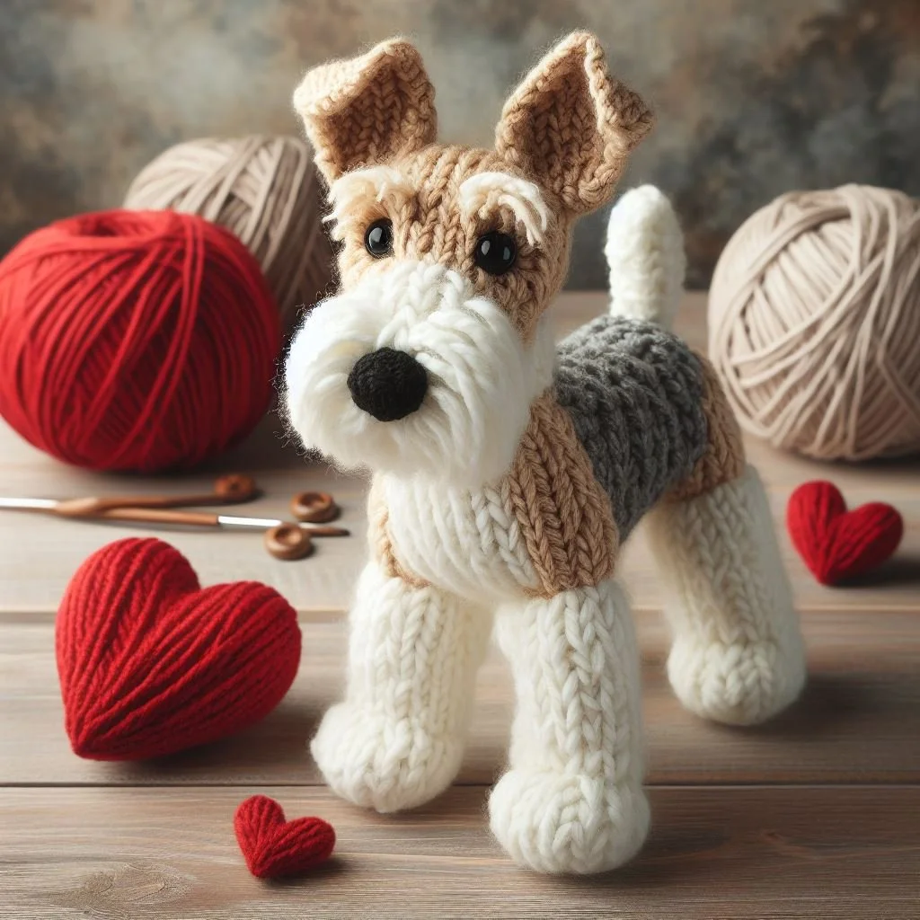 Fox Terrier Valentine Card