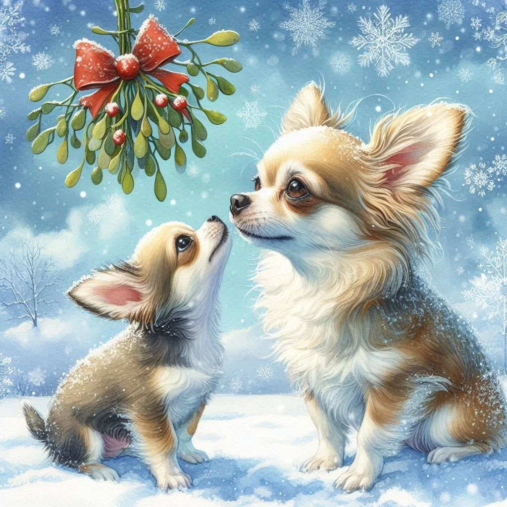Chihuahua Puppy Christmas Card