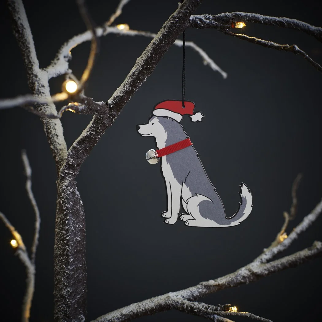 Husky Christmas Decoration