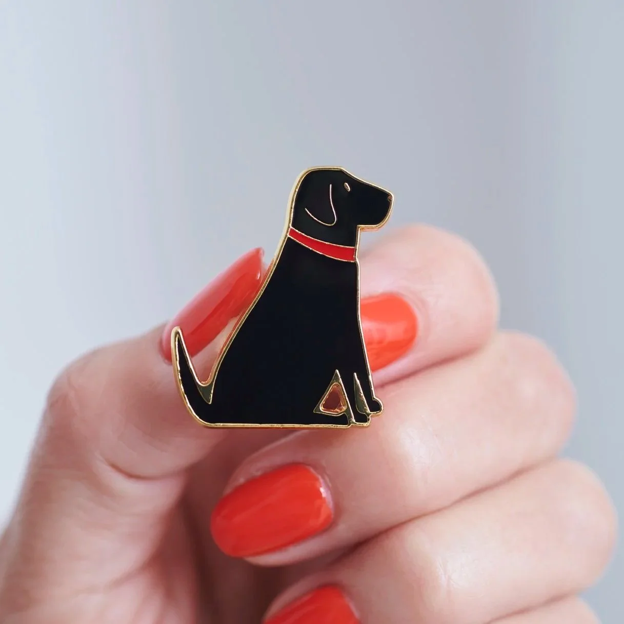 Black Labrador Pin