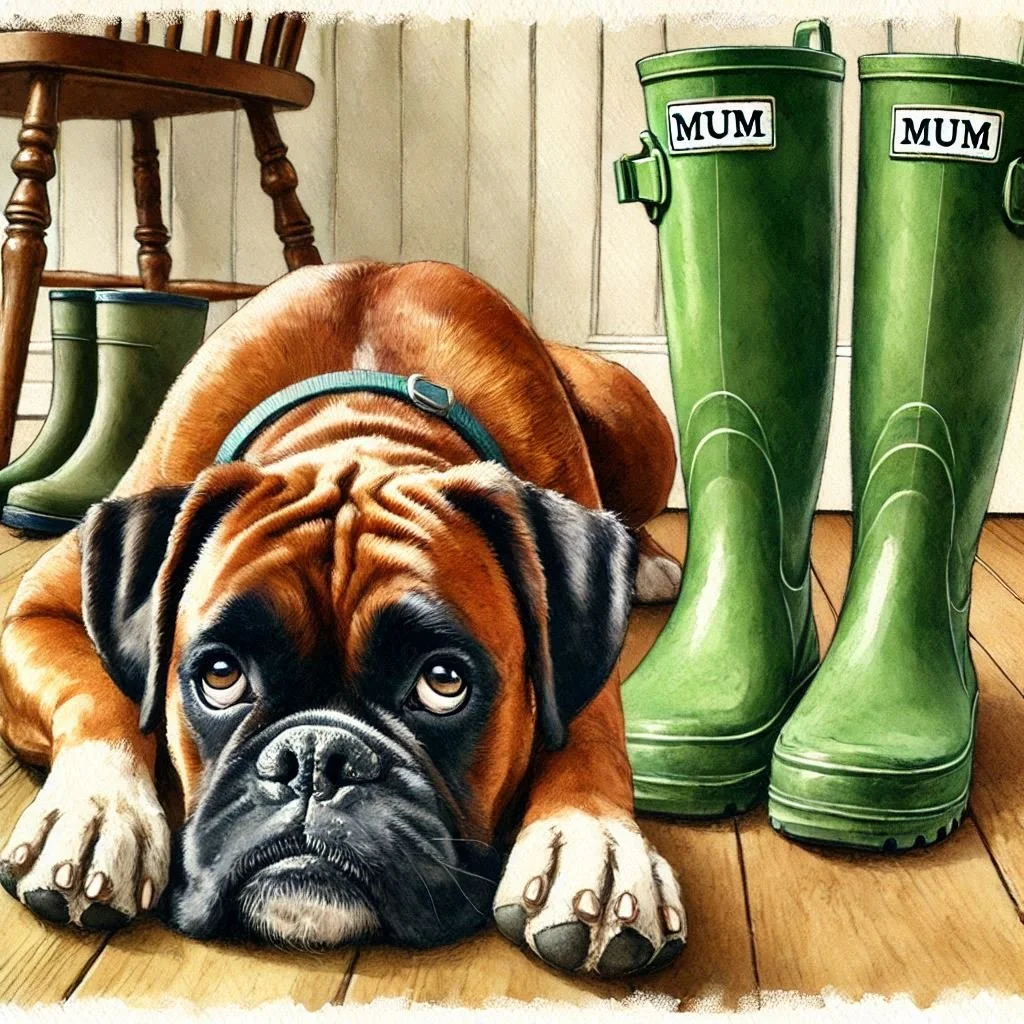 Boxer Dog Mothers Day Card