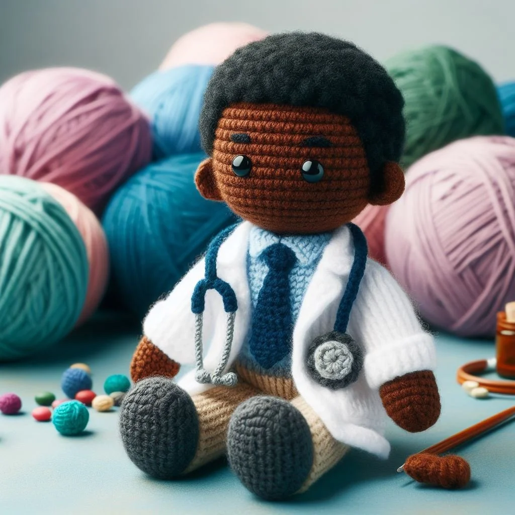 Doctor Knitted Get Well Card
