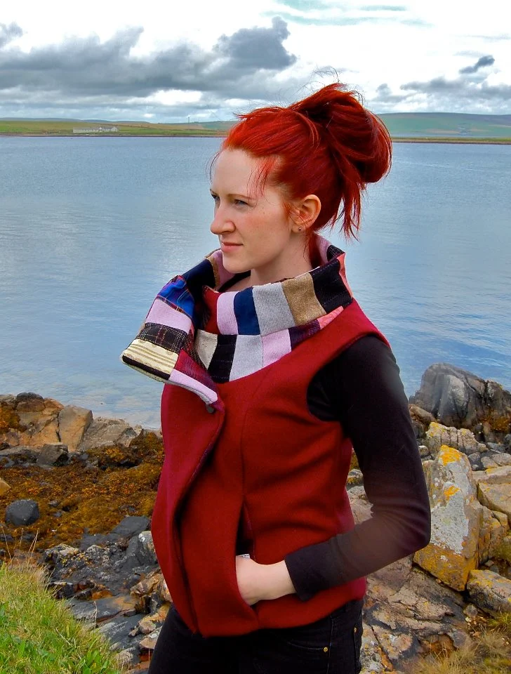 Patchwork Reversible Gillet - Sold