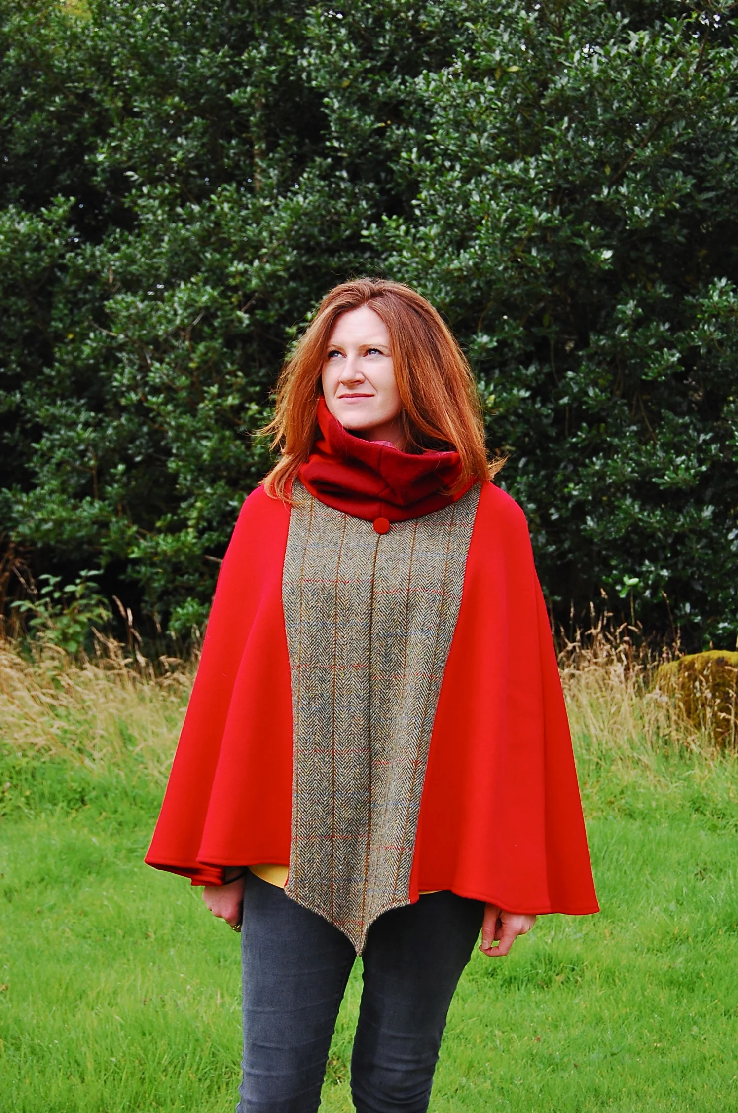 High collar Poncho - Sold