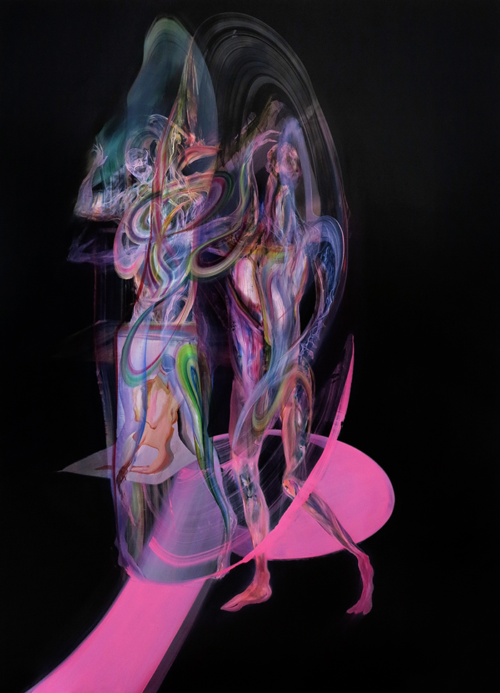 Ruben Pang, Role Reversal, 2016. Oil, alkyd and retouching varnish on aluminum composite panel, 166 x 122 cm. Courtesy the artist.