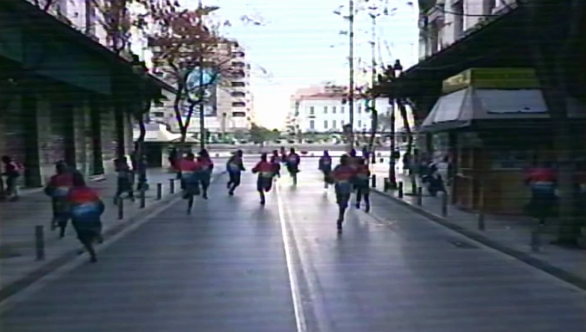 Manolis D. Lemos, dusk and dawn look just the same (riot tourism) , 2017. Single channel video, color, sound; 3 min. Courtesy of the artist and CAN Christina Androulidaki gallery, Athens.