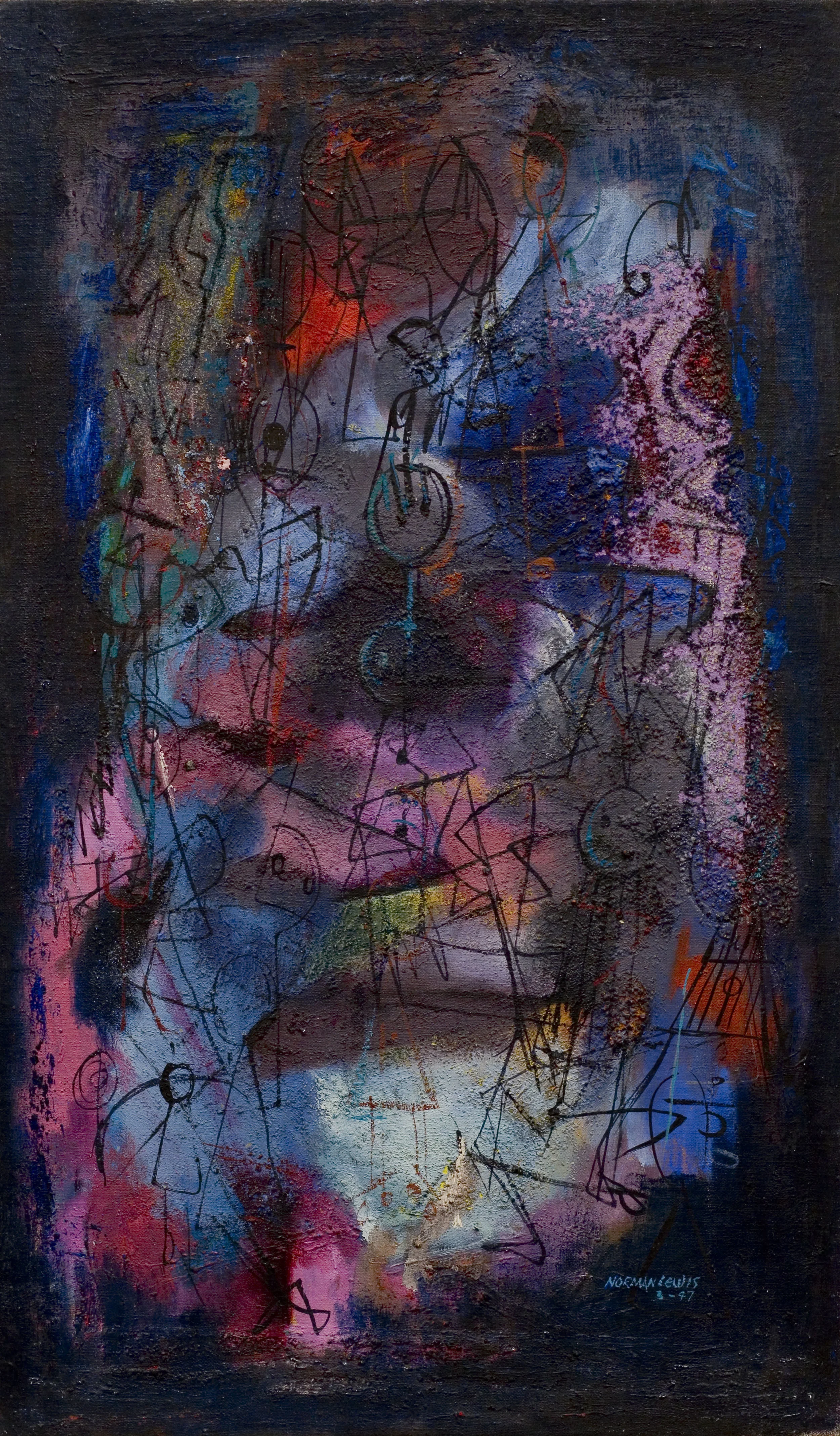 Norman Lewis, Untitled , 1947. Courtesy of Michael Rosenfeld Gallery, New York.