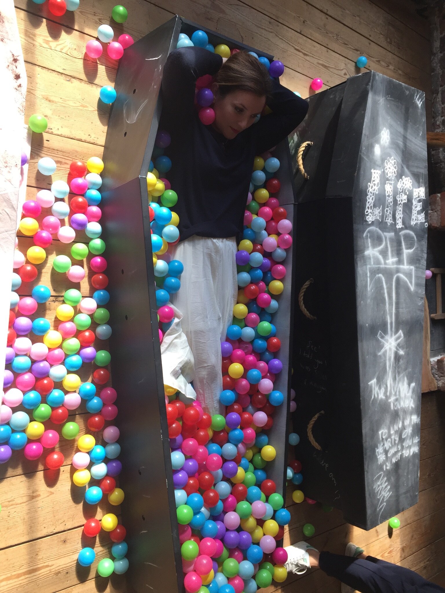 Coffin ballpit