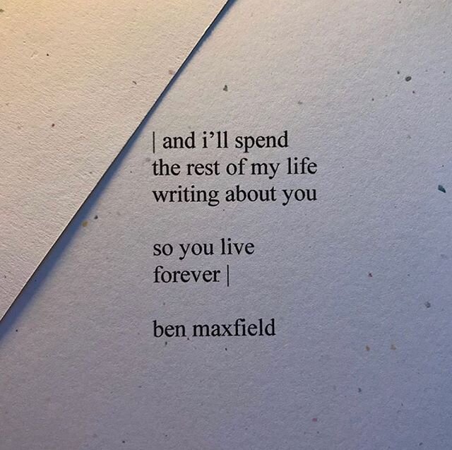 #lifedeathwhatever &amp; I&rsquo;ll spend the rest of my life writing about you by @bnmxfld 
#griefsupport #therestofmylife #poem #poetry #imissyou