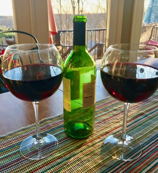 No wine was harmed or wasted taking this photo