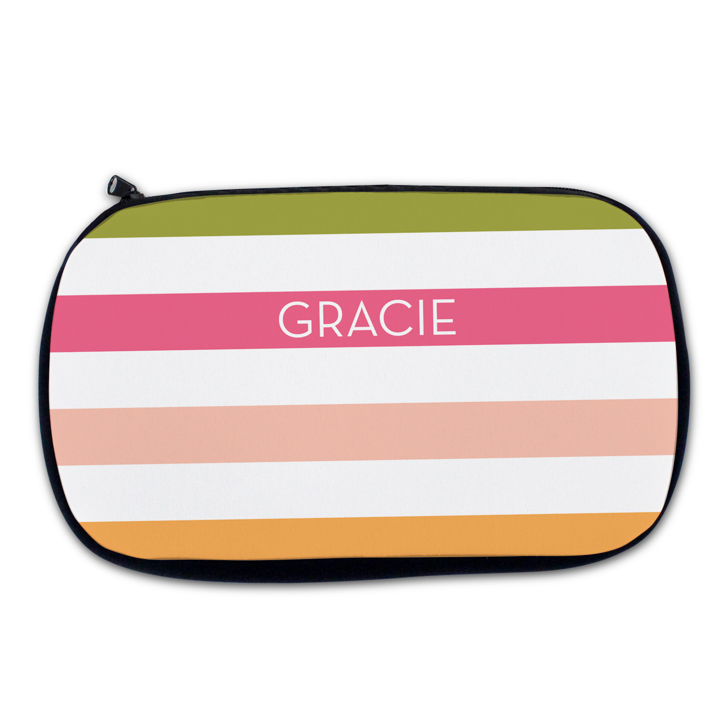 Watermelon Stripe Cosmetic Bag