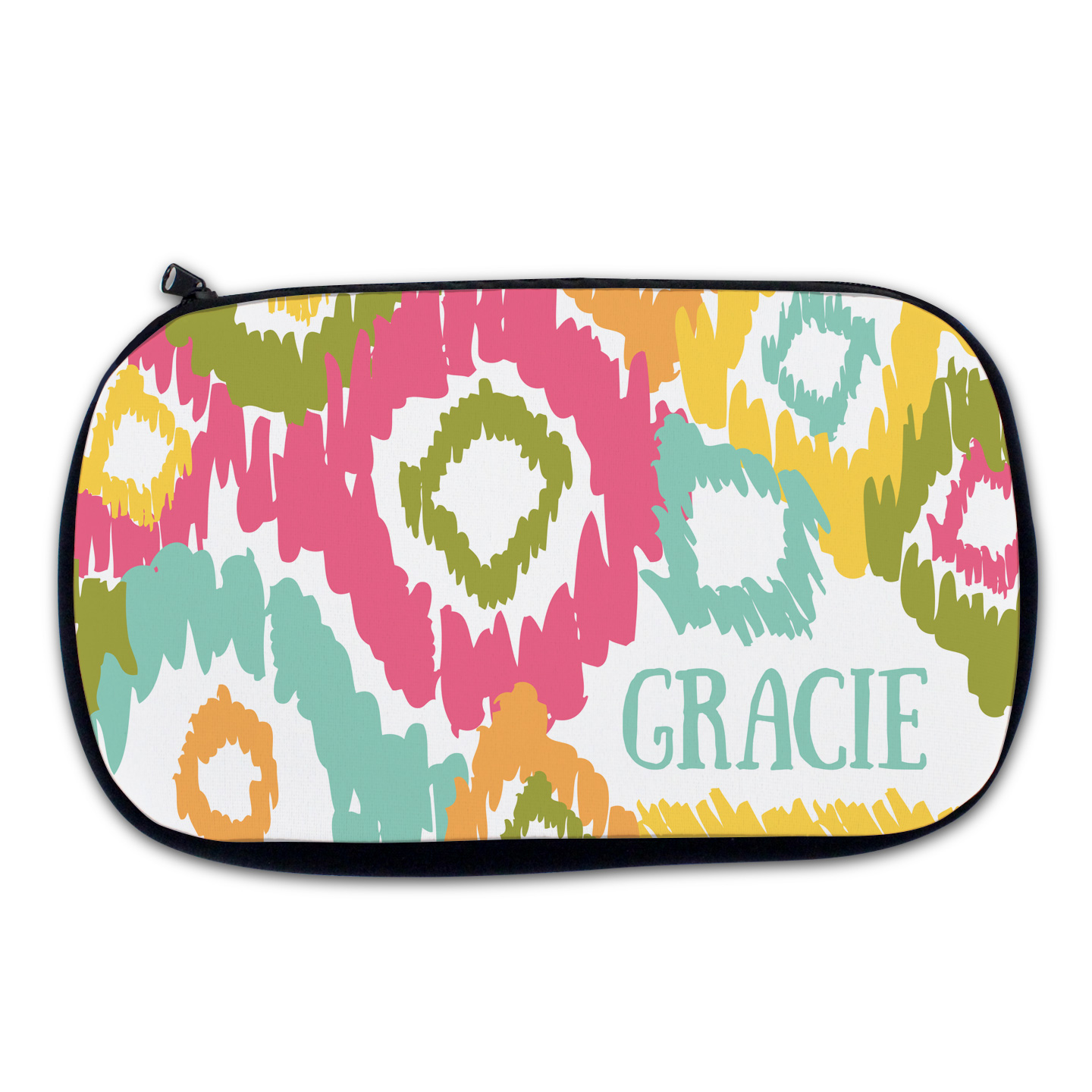 Watermelon Ikat Cosmetic Bag