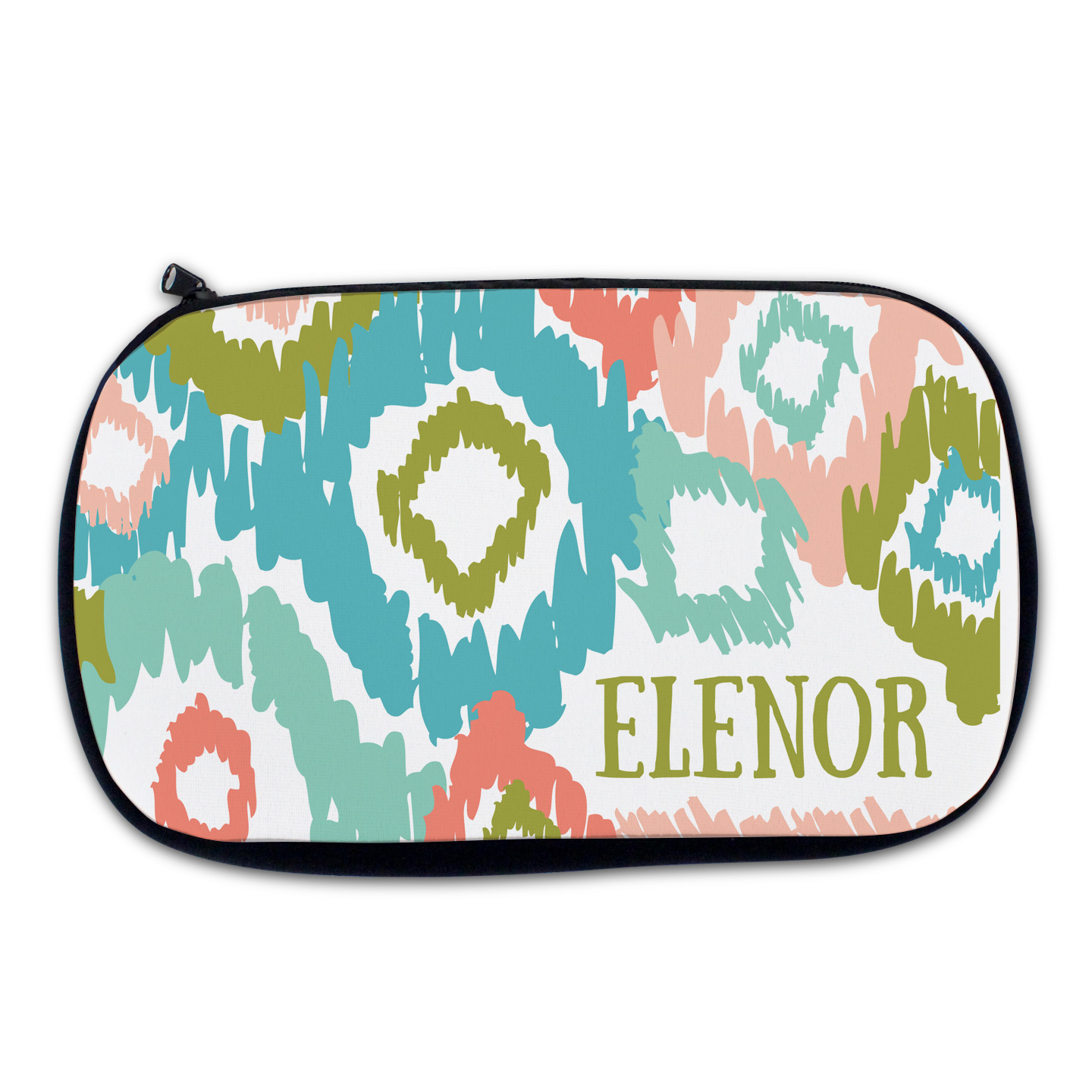 Raspberry Ikat Cosmetic Bag