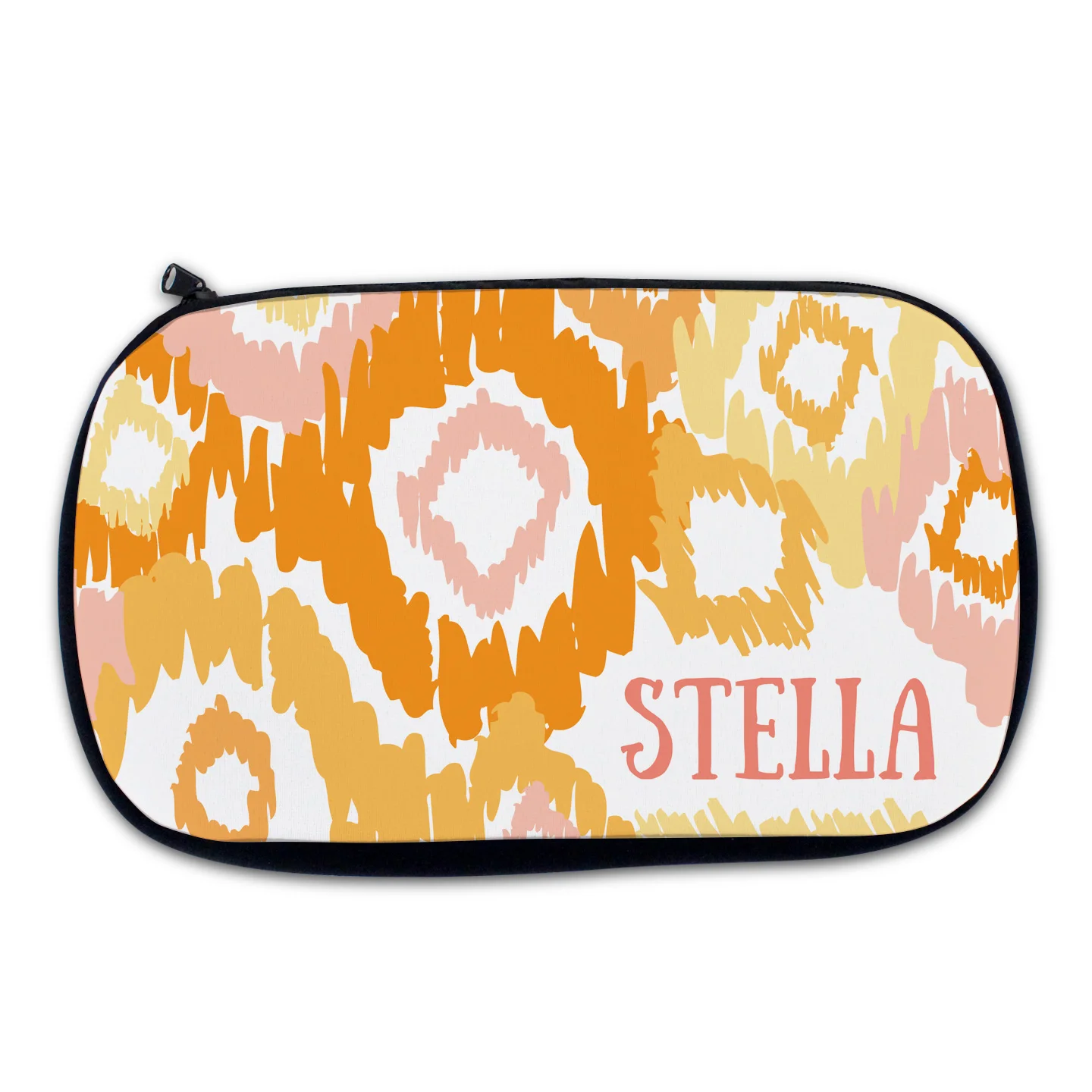 Melon Ikat Cosmetic Bag
