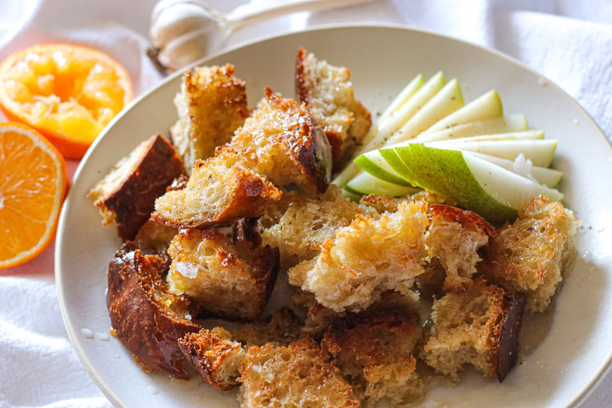 Best Toast Ever Olive oil, Honey, Clementine, Salt — Everyday