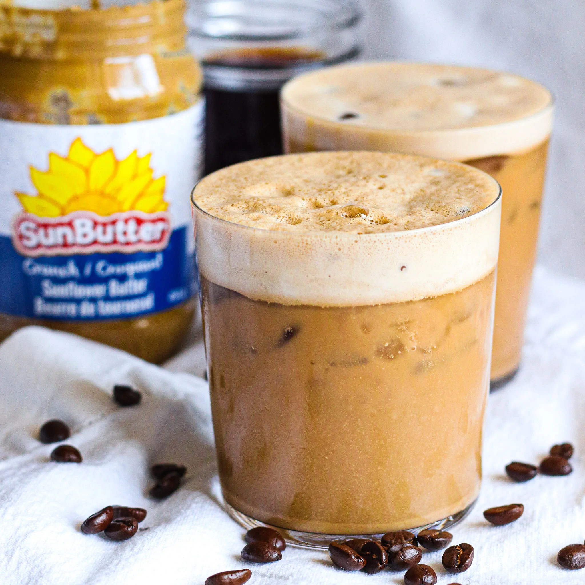 Iced Sunbutter Lattes (and Blended Iced Sunbutter Latte) Dairy Free Iced Coffee — Everyday