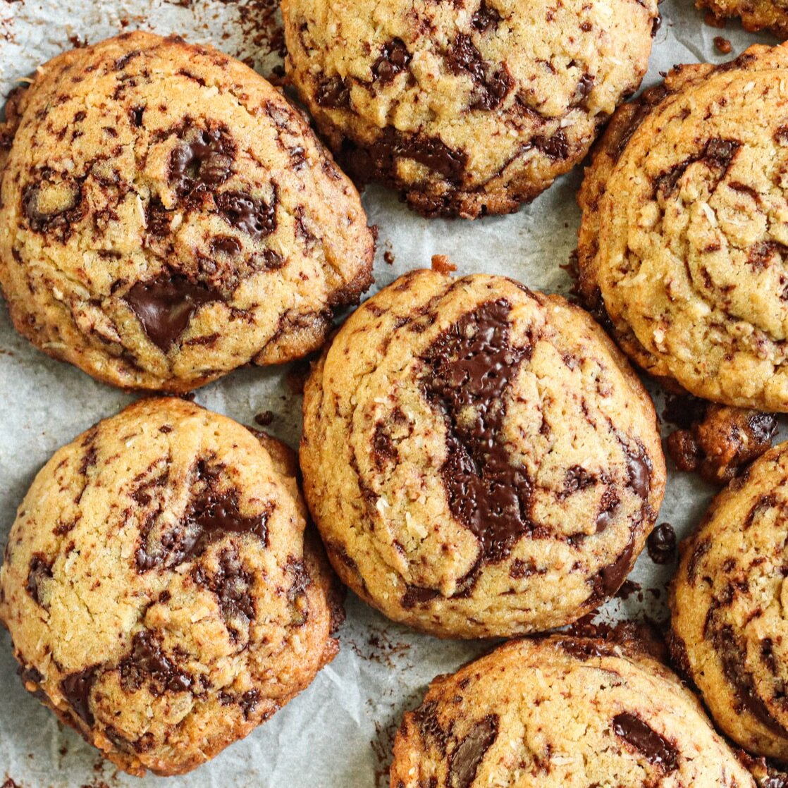 Coconut Chocolate Chunk Cookies - Dairy Free